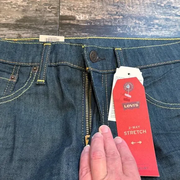Levis 511 Jeans Mens 31x30 Blue Denim Slim Fit Stretch 2-Way Comfort Mid Rise - Picture 5 of 11